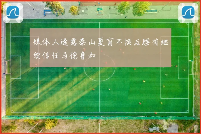 媒体人透露泰山夏窗不换后腰将继续信任马德鲁加